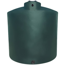 2000 Gallon Dark Green Vertical Water Storage Tank