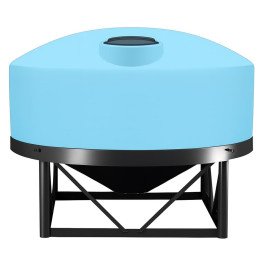 1020 Gallon Light Blue Heavy Duty Cone Bottom Tank