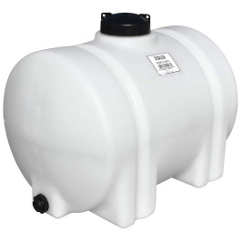 35 Gallon White Horizontal Leg Tank
