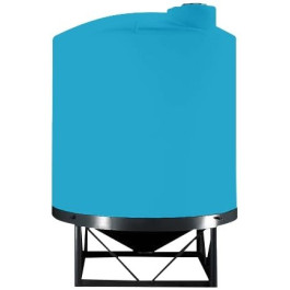 4950 Gallon Light Blue Heavy Duty Cone Bottom Tank