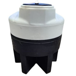 175 Gallon Cone Bottom Tank with Poly Stand