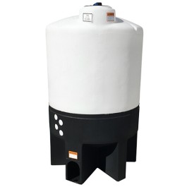 310 Gallon Cone Bottom Tank with Poly Stand