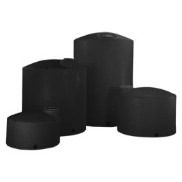8400 Gallon Black Vertical Storage Tank