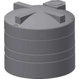 2450 Gallon Dark Green Vertical Water Storage Tank