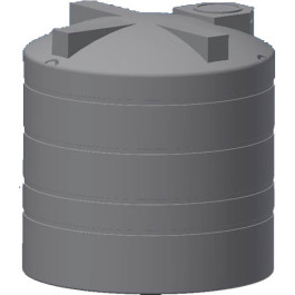 3450 Gallon Dark Green Vertical Water Storage Tank