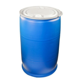 55 Gallon New Blue Open Head Poly Drum