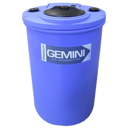40 Gallon Blue Gemini Flat Double Wall Tank