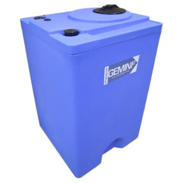 120 Gallon Blue Heavy Duty Gemini FRP Double Wall Tank