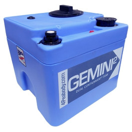 5 Gallon Blue Heavy Duty Gemini Double Wall Tank