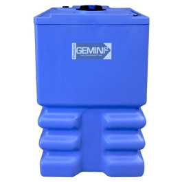 175 Gallon Blue Gemini Ribbed Double Wall Tank