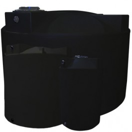 1500 Gallon Black Heavy Duty Vertical Storage Tank