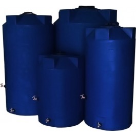 500 Gallon Dark Blue Emergency Water Tank