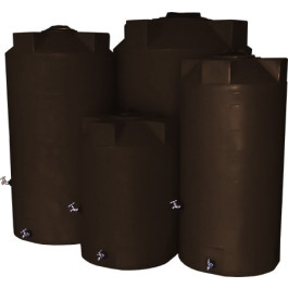 250 Gallon Dark Brown Emergency Water Tank