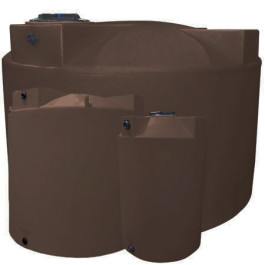 5000 Gallon Dark Brown Heavy Duty Vertical Storage Tank