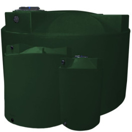 1000 Gallon Dark Green Vertical Water Storage Tank