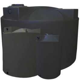 150 Gallon Dark Grey Heavy Duty Vertical Storage Tank