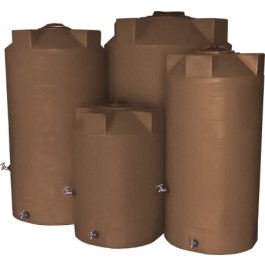125 Gallon Mocha Emergency Water Tank