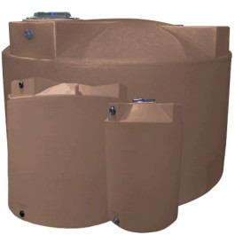1150 Gallon Mocha Vertical Storage Tank