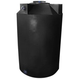 500 Gallon Black Vertical Water Storage Tank
