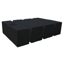 500 Gallon Black Low Profile Transport Tank