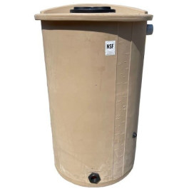 145 Gallon Beige Rainwater Collection Storage Tank