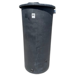 325 Gallon Black Rainwater Collection Storage Tank