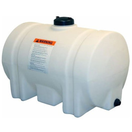 60 Gallon White Horizontal Leg Tank