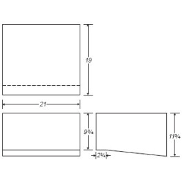 16 Gallon Marine Fresh Water Tank