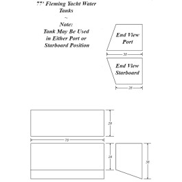 280 Gallon Marine Fresh Water Tank