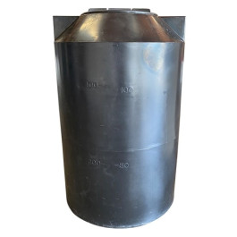 125 Gallon Black Vertical Storage Tank