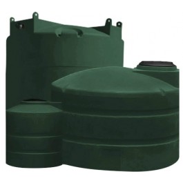 10000 Gallon Green Vertical Water Storage Tank