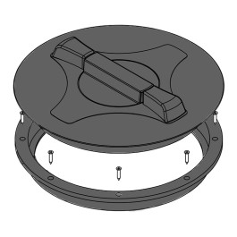 14" Vented Threaded Tank Lid