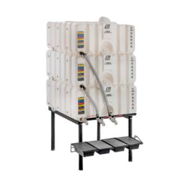 80 Gallon Tri Stackable Cubetainer Tanks & Gravity Feed System