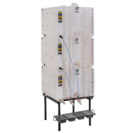 120 Gallon Tri Stackable Cubetainer Tanks & Gravity Feed System