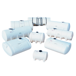 60 Gallon White Heavy Duty Horizontal Leg Tank