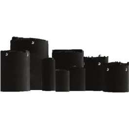 1000 Gallon ASTM Black Vertical Storage Tank