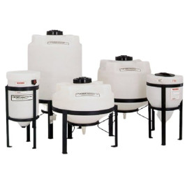 150 Gallon Black Heavy Duty Cone Bottom Mixing Tank