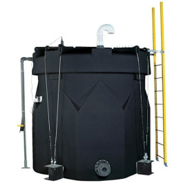 4500 Gallon ASTM XLPE Black Captor Double Wall Tank