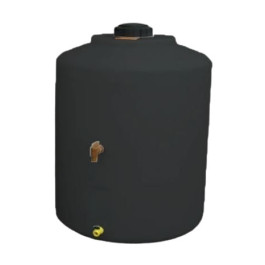 65 Gallon Black Residential Emergency Water Tank
