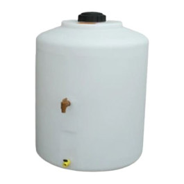 65 Gallon White Residential Emergency Water Tank