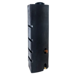 80 Gallon Black Emergency Water Corner Tank