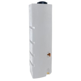 80 Gallon White Emergency Water Corner Tank