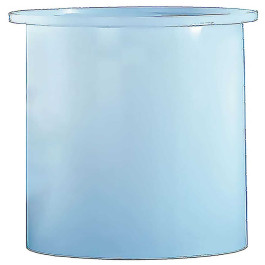 1850 Gallon PE Cylindrical Open Top Tank