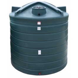 8000 Gallon Dark Green Vertical Water Storage Tank