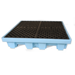 UltraTech 4-Drum Spill Pallet Fluorinated, Without Drain