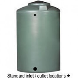 45 Gallon Green Vertical Water Storage Tank