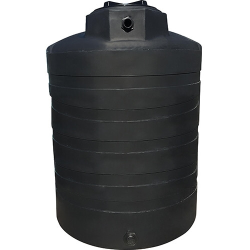 1350 Gallon Water Storage Tank - Black | Norwesco 40860