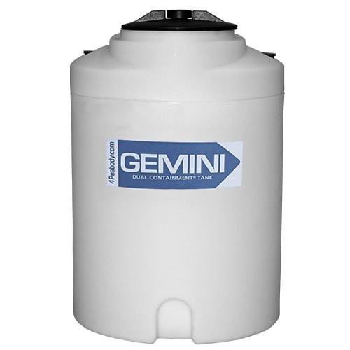 15 Gallon Heavy Duty Double Wall Tank - White | Peabody 29763