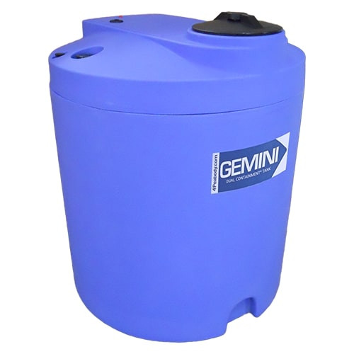 90 Gallon Heavy Duty Double Wall Tank - Blue | Peabody 30296