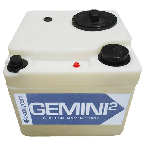 5 Gallon Heavy Duty Double Wall Tank - White | Peabody 31925